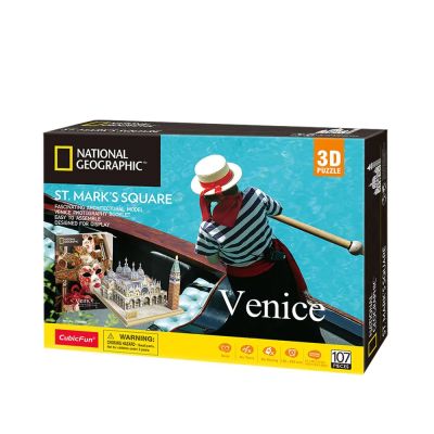 3D Пъзел VENICE ST MARK'S SQUARE NATIONAL GEOGRAPHIC CubicFun DS0980h