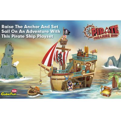 Пъзел 3D Кораб Pirate Treasure Ship 157ч. CubicFun P832h