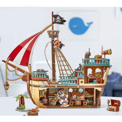 Пъзел 3D Кораб Pirate Treasure Ship 157ч. CubicFun P832h
