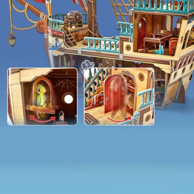 Пъзел 3D Кораб Pirate Treasure Ship 157ч. CubicFun P832h