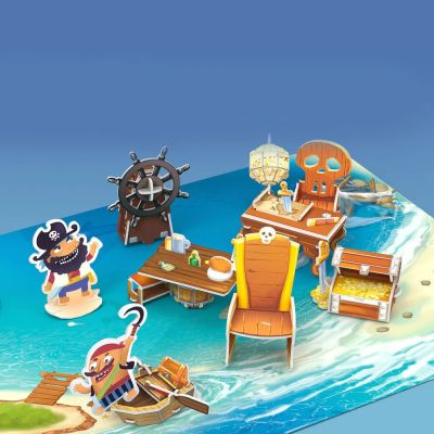 Пъзел 3D Кораб Pirate Treasure Ship 157ч. CubicFun P832h