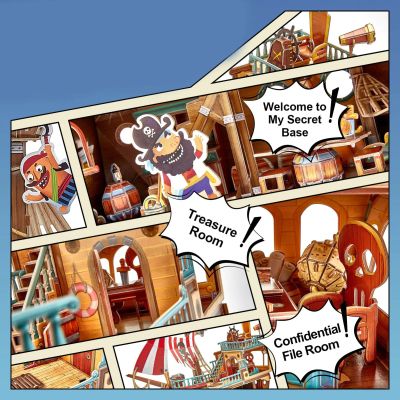 Пъзел 3D Кораб Pirate Treasure Ship 157ч. CubicFun P832h