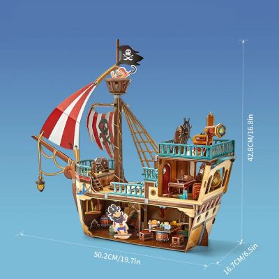 Пъзел 3D Кораб Pirate Treasure Ship 157ч. CubicFun P832h