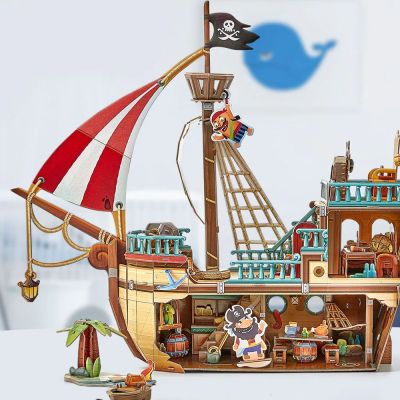 Пъзел 3D Кораб Pirate Treasure Ship 157ч. CubicFun P832h