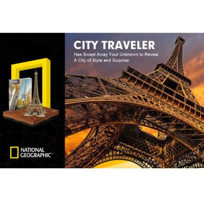 Пъзел 3D National Geographic Eiffel Tower (Paris) 80ч. CubicFun DS0998h