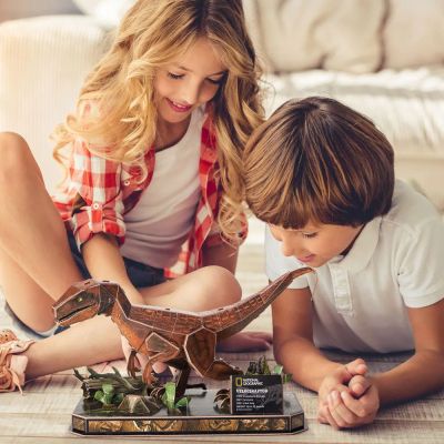 Пъзел 3D National Geographic Velociraptor 63ч. CubicFun DS1053h
