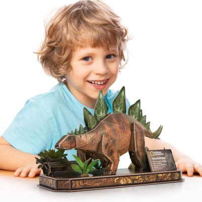 Пъзел 3D National Geographic Stegosaurus 62ч. CubicFun DS1054h
