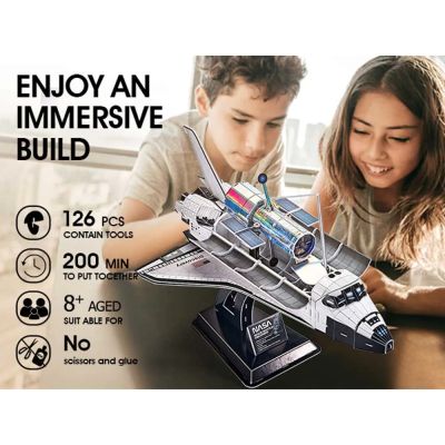 Пъзел 3D NASA Космическа совалка Discovery 126ч. CubicFun DS1057h