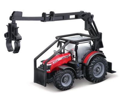Трактор за дървени трупи Massey Ferguson Bburago 8740S