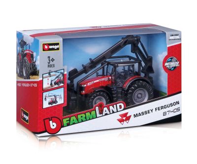 Трактор за дървени трупи Massey Ferguson Bburago 8740S