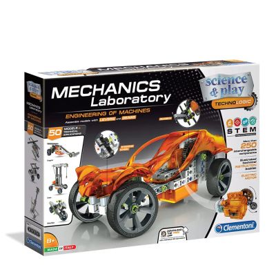 Конструктор 250 елемента МАШИНИ CLEMENTONI MECHANICS LABORATORY 75025