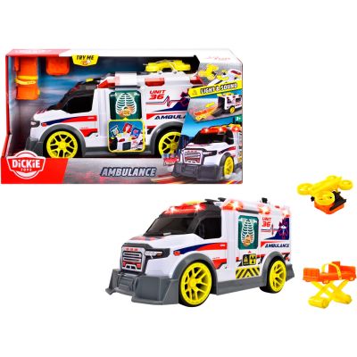 Линейка със звук и светлина Ambulance DICKIE 203307003