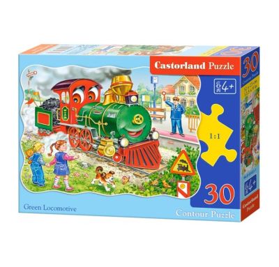 Детски пъзел Зеленият локомотив 30 части 03433