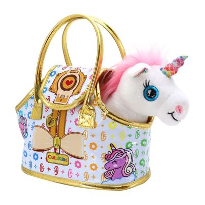 Плюшена играчка Еднорог в чанта Lou Lou CuteKins 