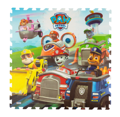 Мек пъзел килим Paw Patrol 9 елемента