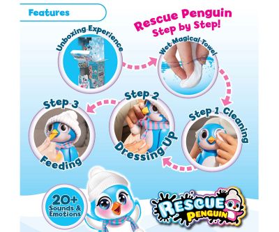 Интерактивен пингвин Silverlit 88651 Rescue Penguin Pink