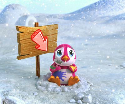 Интерактивен пингвин Silverlit 88651 Rescue Penguin Pink