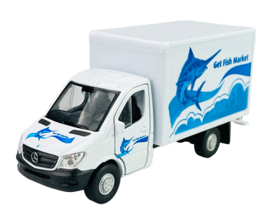 Металeн автомобил Mercedes Benz Sprinter CARGO BOX 1:34 Welly