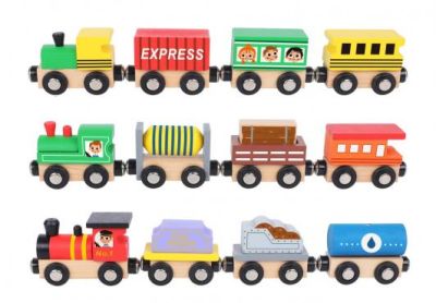 Дървено магнитно влакче Tooky Toy TH647 