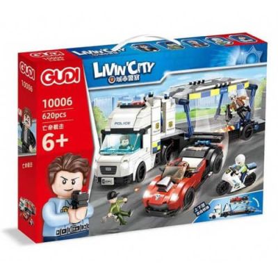 Конструктор City Градска полиция Смъртоносно прихващане Gudi 10006 
