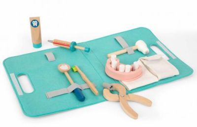 Дървен зъболекарски комплект Tooky Toy TH164 