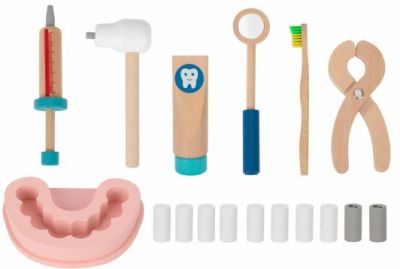 Дървен зъболекарски комплект Tooky Toy TH164 
