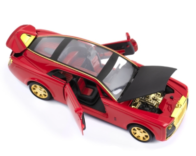 Метален автомобил Rolls-Royce Sweptail със звук и светлини 1/24 бял