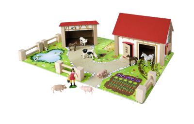 Дървена ферма с животни Eichhorn 100004309 