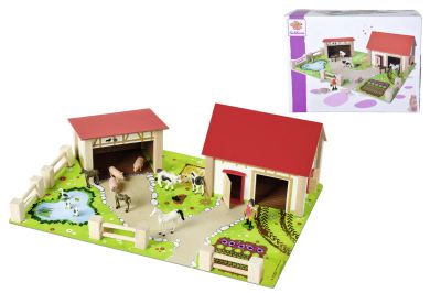Дървена ферма с животни Eichhorn 100004309 