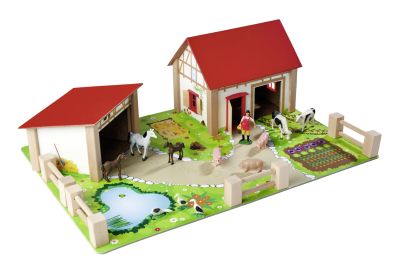Дървена ферма с животни Eichhorn 100004309 