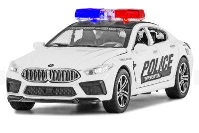 Метална кола BMW M8 POLICIA 1:32 