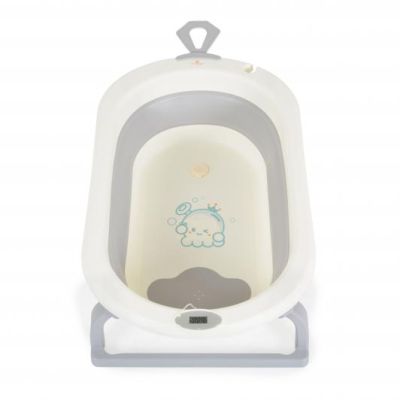 Сгъваема вана с дигитален термометър Cangaroo TERRA GREY