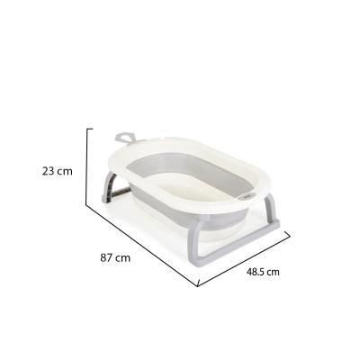 Сгъваема вана с дигитален термометър Cangaroo TERRA GREY