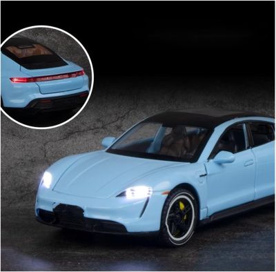 Метална кола Porsche Taycan 1:32 бял