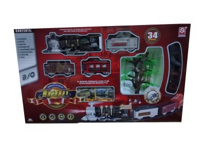 Детски пушещ влак с релси Train Orbit 3053