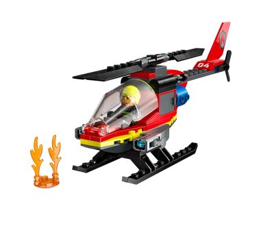 Конструктор LEGO City Fire 60411 Спасителен пожарникарски хеликоптер