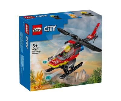 Конструктор LEGO City Fire 60411 Спасителен пожарникарски хеликоптер