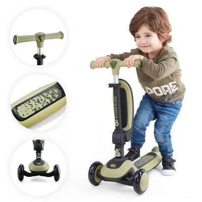 Тротинетка със седалка KinderKraft Halley Зелена