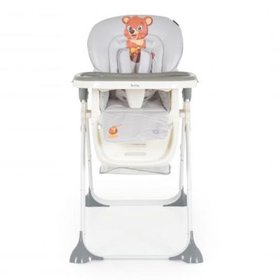 Детски стол за хранене Hunny МЕЧЕ СИВ