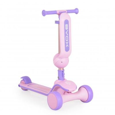 Сгъваема тротинетка със седалка Byox Evo Pink
