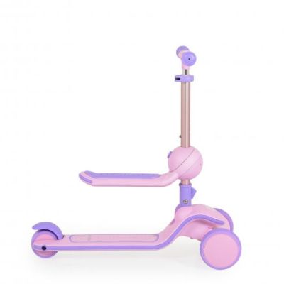 Сгъваема тротинетка със седалка Byox Evo Pink