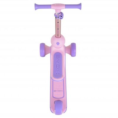 Сгъваема тротинетка със седалка Byox Evo Pink