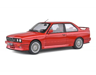 Метален автомобил BMW E30 M3 RED 1:18 SOLIDO 1801502