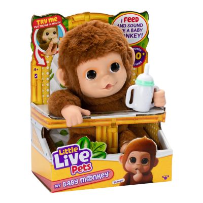 Интерактивно бебе маймуна Mango Little Live Pets 