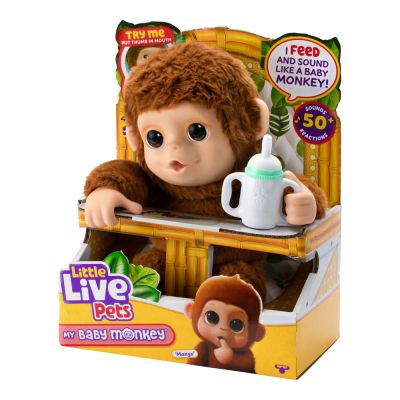 Интерактивно бебе маймуна Mango Little Live Pets 