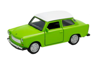 Метална кола Trabant 601 Welly 1:34 зелен