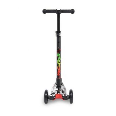 Тротинетка със светещи колела RAPTURE черна