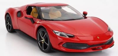 Метална кола Ferrari 296 GTB R & P червен Bburago 1:18  