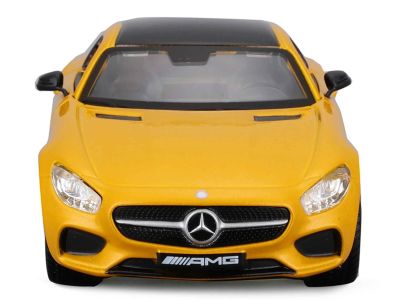 Метален автомобил Mercedes AMG GT Bburago 1:32 жълт