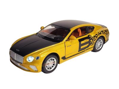 Метален автомобил Bentley Continental GT 370 със звук и светлини 1/24 златист